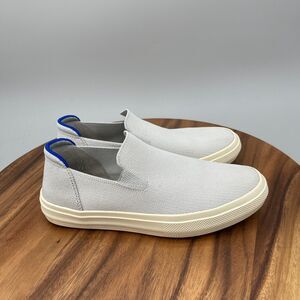 Rothys The Sneaker Shoes Womens Size 8 Gray Canvas Slip On Casual City Sneakers